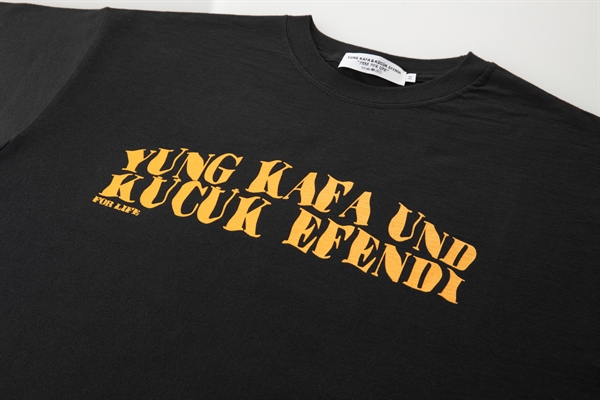 Yung Kafa & K�c�k Efendi - YKKE SERIFE LOGO T-SHIRT BLACK