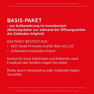 BSS – PRIMEDIC MYPAD BAS+AED INNENWANDKASTEN METALL MIT ALARM, BUNDLE