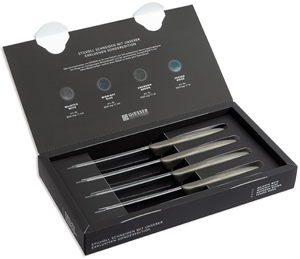 Universalmesser-Set, Wellenschliff, 4-tlg.