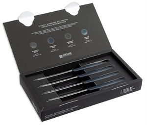 Universalmesser-Set, Wellenschliff, 4-tlg.