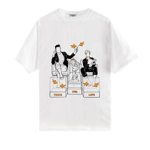 Yung Kafa & K�c�k Efendi - YKKE SERIFE LOGO T-SHIRT WHITE